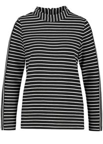 Taifun, Damen T-Shirt, Schwarz / Wei&szlig;