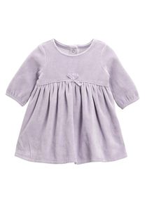 next, Mädchen Baby Kleid aus Velours, Lila