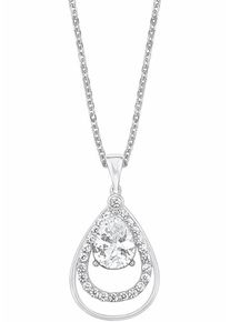 Amor, Damen Kette mit Anhänger 'Tropfen', Silber