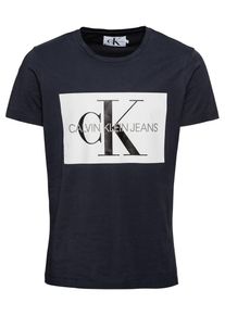 Calvin Klein Jeans, Herren Poloshirt, Dunkelblau / Weiß