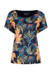 s.Oliver RED LABEL, Damen T-Shirt, Blau