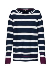 Esprit, Damen Pullover, Navy / Dunkellila / Weiß