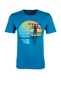 s.Oliver RED LABEL, Herren T-Shirt, Blau / Mischfarben