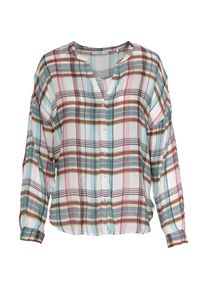 EDC by Esprit, Damen Bluse, Türkis / Altrosa / Weiß