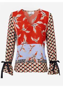 Heine, Damen Bluse mit Bindebänder, bunt