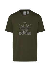 adidas originals, Herren Shirt, Dunkelgrün / Weiß