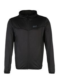 Jack Wolfskin, Herren Fleecejacke 'SUTHERLAND HOODED', Schwarz