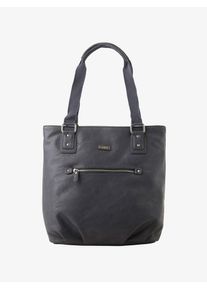 Tom Tailor, Damen Shopper, Blau / Silber