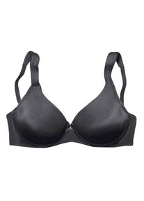 Lascana, Damen T-Shirt-BH ohne Schale, Schwarz