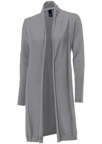 Heine, Damen Longstrickjacke, Graumeliert