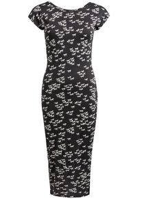 Khujo, Damen Kleid 'Alodia Print', Schwarz / Weiß
