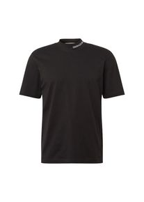 Calvin Klein Jeans, Herren T-Shirt 'EMBRO ON THE NECK TEE', Schwarz