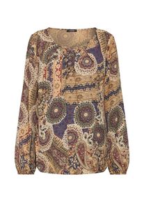 PLEASE, Damen Blusenshirt, Braun / Mischfarben