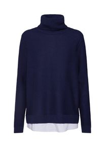 Esprit, Damen Pullover, Navy / Weiß