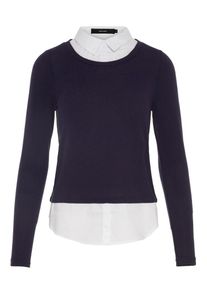 V&eacute;ro Moda VERO MODA, Damen Pullover 'JOLENE', Nachtblau / Wei&szlig;