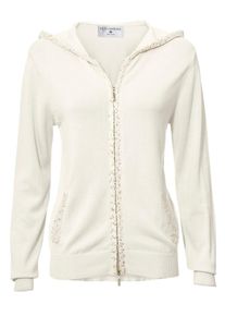 Heine, Damen Strickjacke, Creme