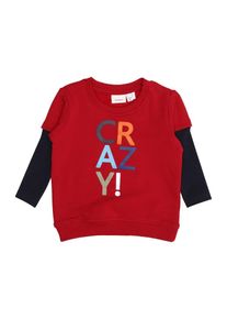 name it, Shirt 'NBMOLLI LIGHT SWE O-NECK', Blau / Mischfarben / Rot