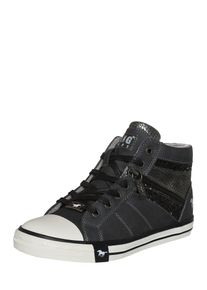 Mustang, Damen Sneaker mit Glitzerdetails, Graphit