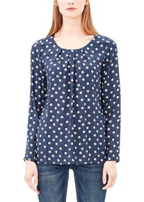 s.Oliver RED LABEL, Damen Bluse, Marine / Weiß