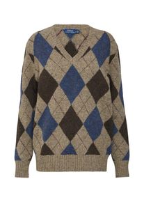 Polo Ralph Lauren, Damen Pullover, Blau / Braun / Taupe