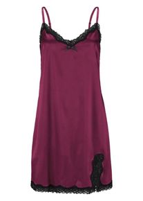 Lascana, Damen Negligé, Lila / Rotviolett / Schwarz