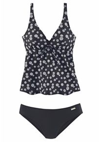 Lascana, Damen B&uuml;gel-Tankini, Blau / Wei&szlig;