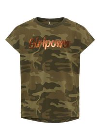 name it, Mädchen T-Shirt, Dunkelgrün