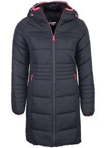 Dry Laundry Japan Dry Laundry, Damen Mantel, Schwarz