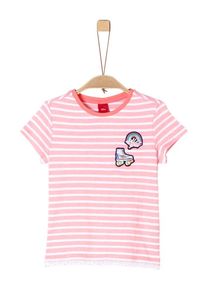 s.Oliver Junior, Mädchen Shirt, Hellpink / Weiß