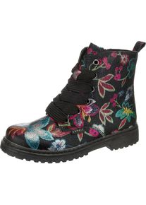 Esprit, M&auml;dchen Boots 'Funky Flower', Gr&uuml;n / Pastellpink / Schwarz