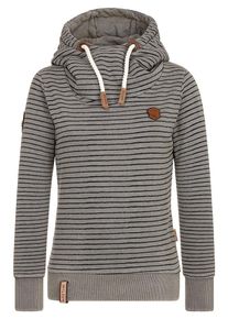 Naketano, Damen Hoodie 'Death Is Our Coke Test', Grau / Schwarz