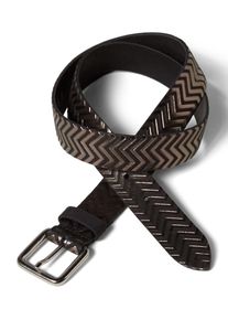 Tom Tailor Denim, Damen Gürtel 3.0cm, Schwarz