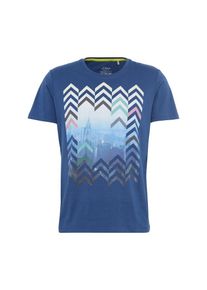s.Oliver RED LABEL, Herren T-Shirt, Blau / Hellblau / Weiß