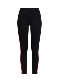 Vila, Damen Jeans, Hellrot / Black Denim