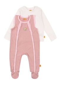 Steiff Collection, Mädchen Strampler-Set, Rosa / Weiß