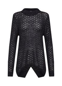 Tom Tailor Denim, Damen Pullover 'hairy structured pullover', Anthrazit