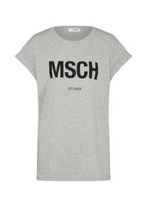 MOSS COPENHAGEN, Damen Shirt 'Alva', Grau / Schwarz