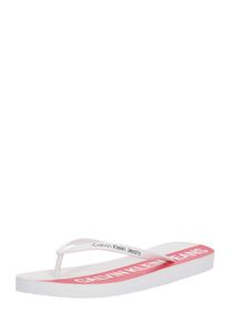 Calvin Klein Jeans, Damen Slipper 'DORI', Rot / Weiß