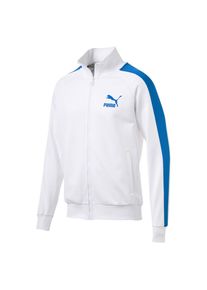 Puma, Herren Trainingsjacke 'ICONIC T7 TRACK JACKET PT', Himmelblau / Weiß