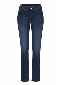 MAC, Damen Stretch-Jeans 'Melanie Pipe Smart', Blue Denim