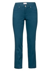 sheego Basic, Damen Basic Stretch-Hose "Die Gerade", Blau / Petrol