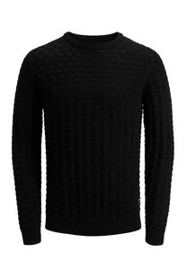 PRODUKT, Herren Klassischer Strickpullover, Schwarz