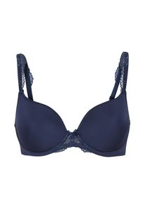 Lingadore, Damen Uni Fit T Shirt BH 'DAILY LACE', Navy