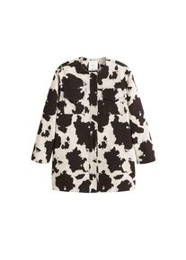 Mango, Damen Jacke 'Moo-i', Creme / Schwarz