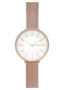 Skagen, Damen Uhr, Bronze / Wei&szlig;