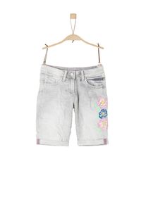 s.Oliver Junior, Mädchen Bermuda, Blau / Hellgrau / Mint / Rosa