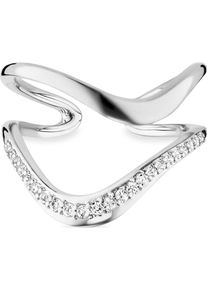 CAI Ca&iuml;, Damen Ring 'Fluid Curves C1880R/90/93/60', Silber