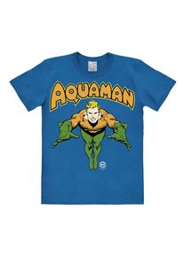 logoshirt, Herren T-Shirt '2Aquaman', Blau / Grün / Hellorange