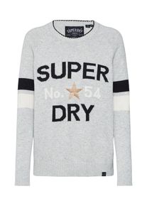 Superdry, Damen Pullover, Gold / Graumeliert / Schwarz / Wei&szlig;
