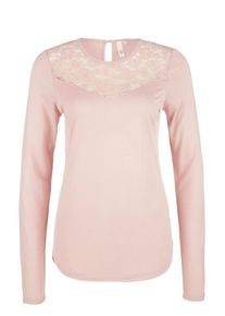 Q/S Designed By, Damen Longsleeve, Pastellpink